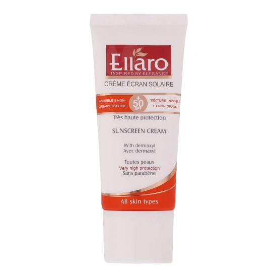 تصویر  کرم ضد آفتاب انواع پوست SPF50 الارو  - بی رنگ