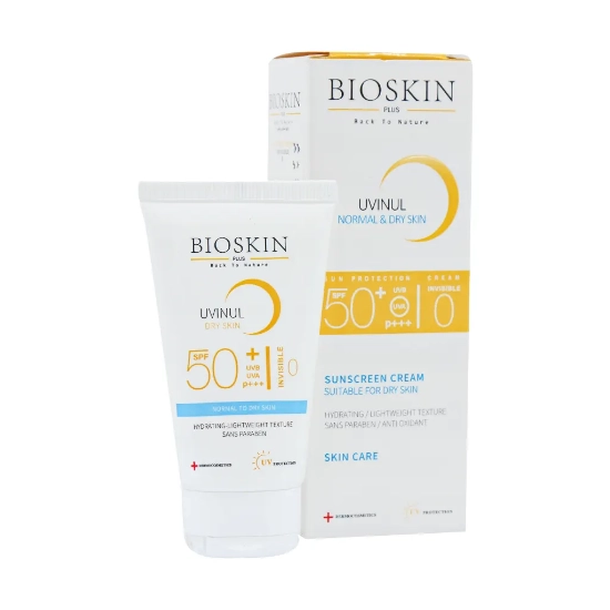 تصویر  کرم ضد آفتاب SPF50 پوست خشک بایو اسکین پلاس - بی رنگ