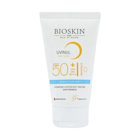 تصویر  کرم ضد آفتاب SPF50 پوست خشک بایو اسکین پلاس - بی رنگ