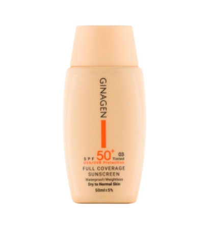 تصویر  کرم ضد آفتاب SPF50 پوست خشک ژیناژن - رنگی 03