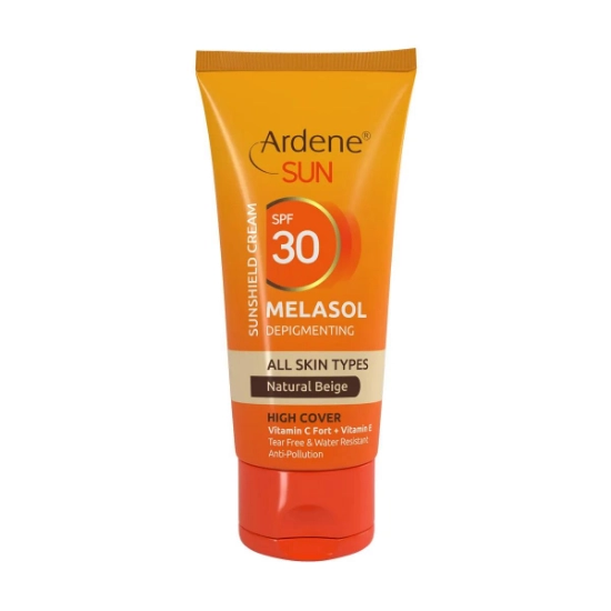تصویر  کرم ضد آفتاب ضد لک SPF30 انواع پوست ملاسول سان آردن - بژ طبیعی