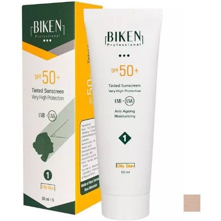 تصویر  کرم ضد آفتاب فاقد چربی بیکن  SPF50 شماره 1  بژ روشن