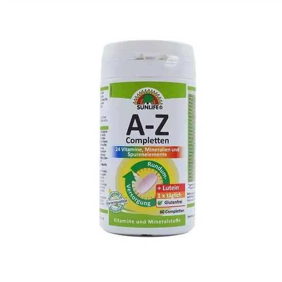 تصویر  قرص مولتی ویتامین a-z با لوتئین سان لایف - 60 عددی