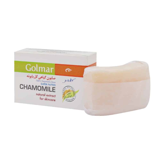 تصویر  صابون گیاهی ضد حساسیت گل بابونه گلمر - 90 گرم