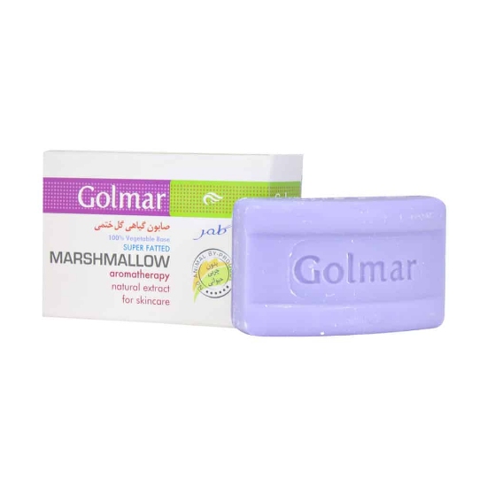 تصویر  صابون گیاهی ضد اگزما و خشکی گل ختمی گلمر - 90 گرم