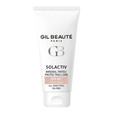 تصویر  کرم ضد آفتاب رنگی مینرال SPF50  پوست چرب ژیل بوته - بژ روشن