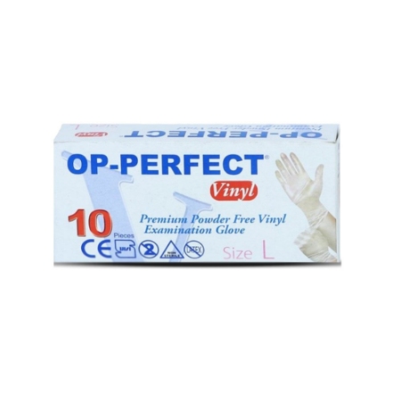 تصویر  دستکش وینیل اپی پرفکت OP-Perfect سایز بزرگ - 10 عددی