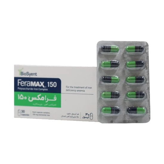تصویر  کپسول آهن فرامکس 150بیوساینت - 30 عددی