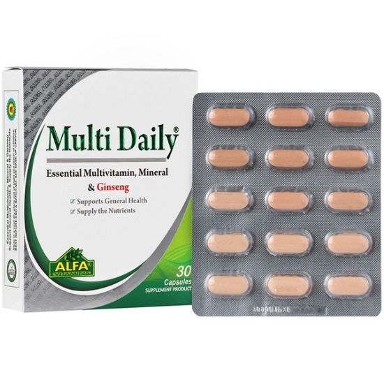 تصویر  کپسول تقویت کننده مولتی دیلی آلفا ویتامینز - 30 عددی