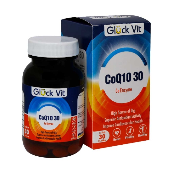 تصویر  قرص تقویتی کوآنزیم کیوتن 30 میلی گرم گلوک ویت - 30 عددی