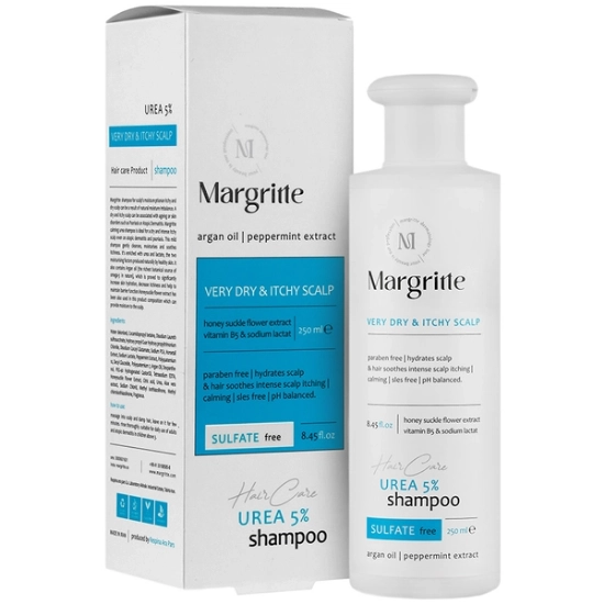 تصویر  شامپو ضد خارش پوست سر خشک اوره 5 درصد مارگریت - 250 میلی لیتر