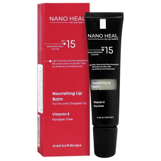 تصویر  بالم لب SPF15 مغذی و آبرسان پوست لب نانوهیل - 12 میلی لیتر