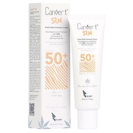 تصویر  کرم ضد آفتاب SPF50 فیوژن واتر انواع پوست سان کنورت - بی رنگ