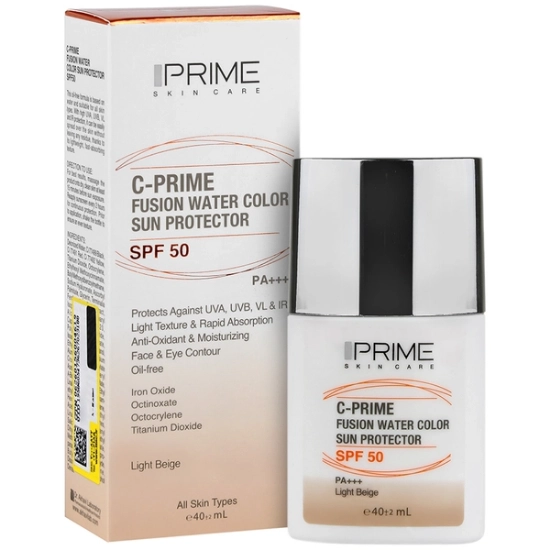 تصویر  فلوئید ضد آفتاب SPF50 فیوژن واتر ویتامین ث پرایم - بژ روشن