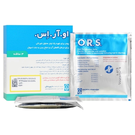تصویر  پودر او آر اس (ORS) - 3 ساشه