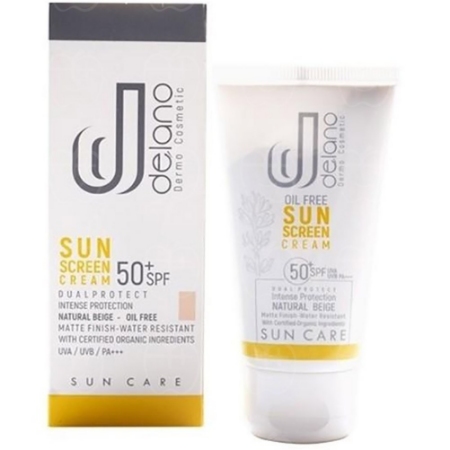 تصویر  کرم ضد آفتاب SPF50 فاقد چربی دلانو - بژ طبیعی