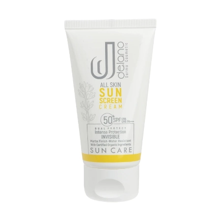 تصویر  کرم ضد آفتاب SPF50 پوست چرب دلانو - بی رنگ