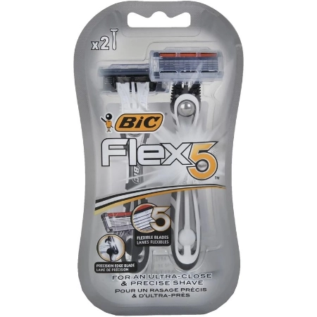 تصویر  خودتراش 5 لبه مدل Flex5 بیک - 2 عددی
