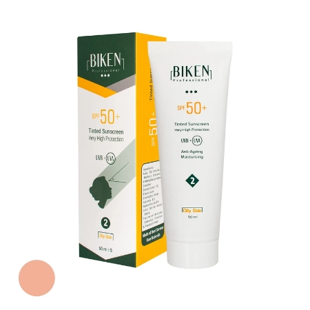 تصویر  کرم ضد آفتاب فاقد چربی بیکن SPF 50 شماره +2- بژ تیره