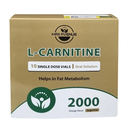 تصویر  محلول خوراکی ال کارنیتین 2000 مکس اونیو - 10 عددی