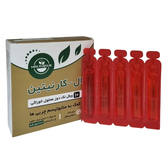 تصویر  محلول خوراکی ال کارنیتین 2000 مکس اونیو - 10 عددی