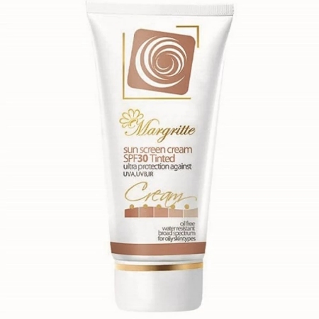تصویر  کرم ضدآفتاب SPF 30 مارگریت پوست معمولی تا چرب - بژ متوسط