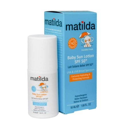 تصویر  لوسیون ضد آفتاب کودک SPF50 ماتیلدا - بی رنگ