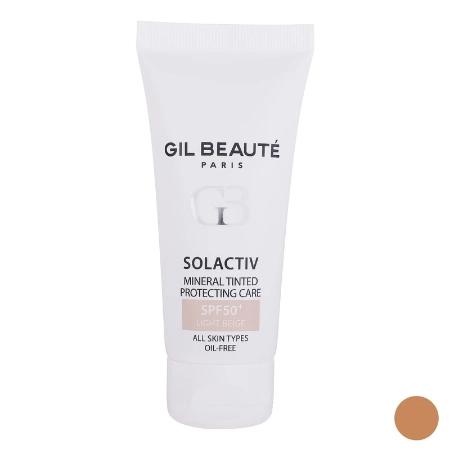 تصویر  کرم ضد آفتاب SPF50 مینرال سل اکتیو ژیل بوته – بژ طبیعی