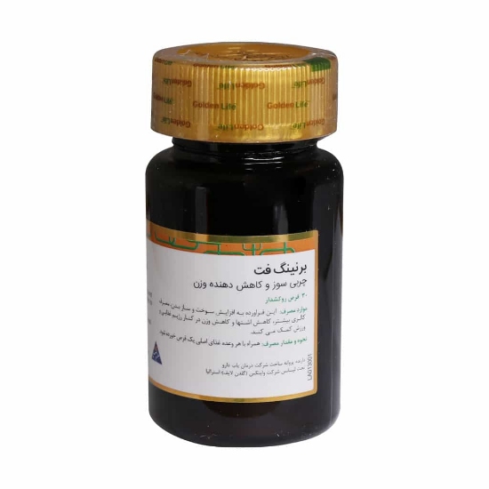 تصویر  قرص کاهش وزن برنینگ فت گلدن لایف - 30 عددی