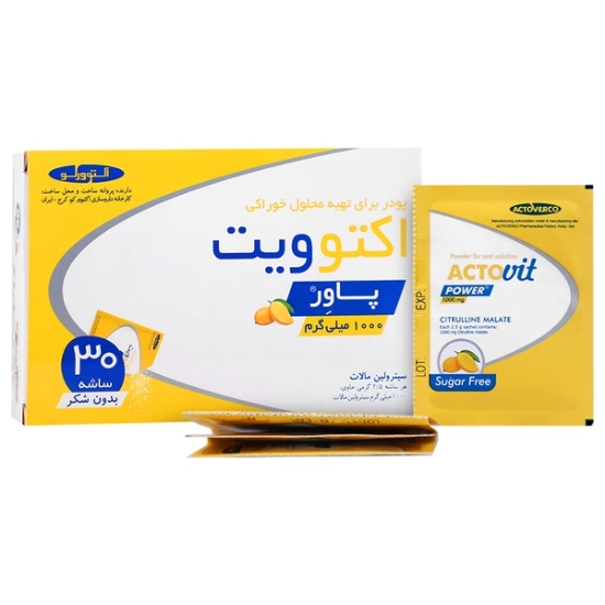 تصویر  ساشه سیترولین مالات 1000 اکتوویت پاور اکتوورکو - 30 عددی